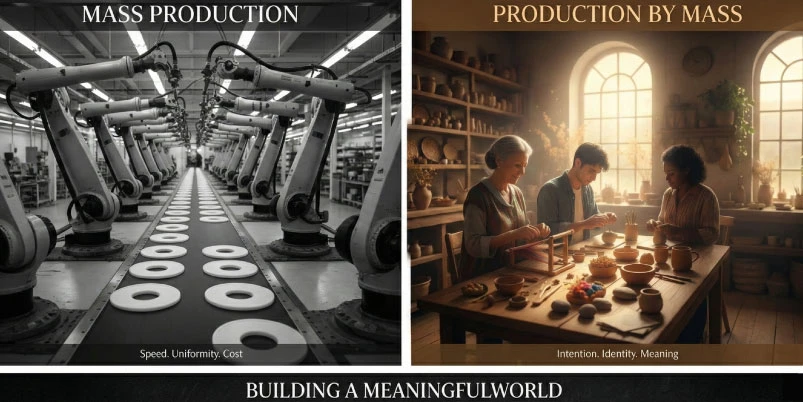 The Rise of Production by Mass: A New Era of Conscious Creation