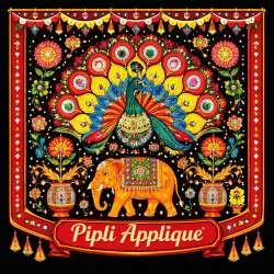 Handcrafted Pipli Applique wall hanging featuring traditional colorful folk art textile decor from Odisha – available on Svamart