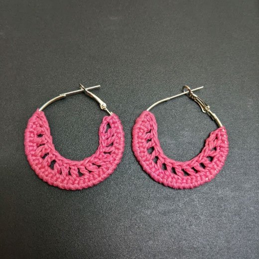 Crochet Hoop Earrings For Women