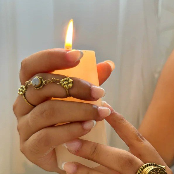 Floral Dual Ring